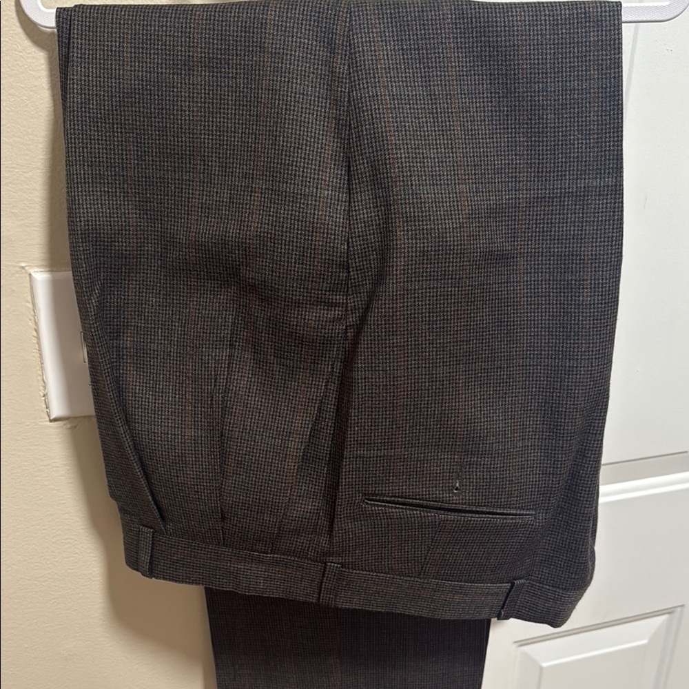 Chaps Brown Dress Pants Classic Fit
